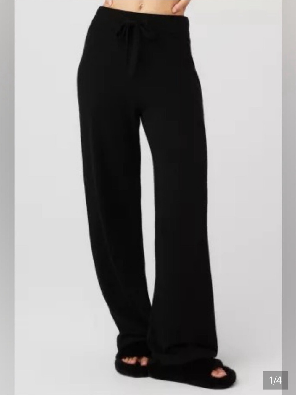 ALO YOGA CASHMERE JET SET Wide Leg Lounge Pants XS